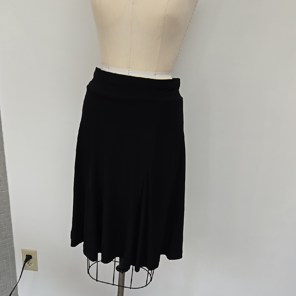 Merona Black A-line Midi Skirt for Work